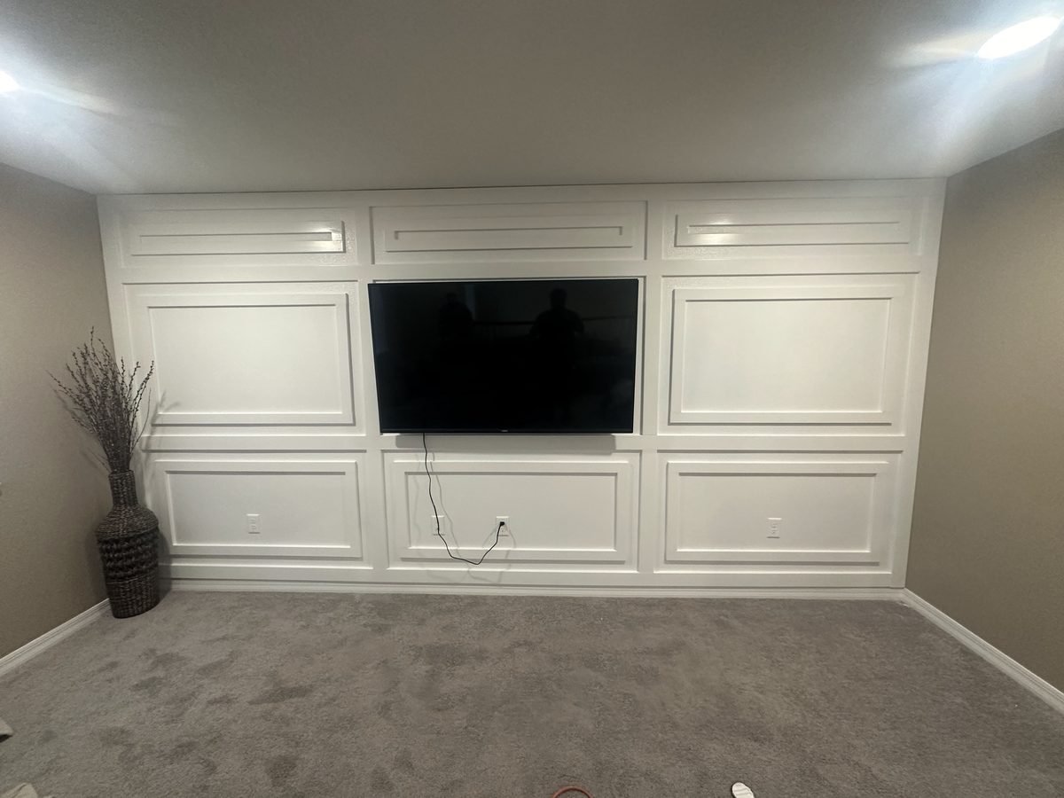 Accent wall installation