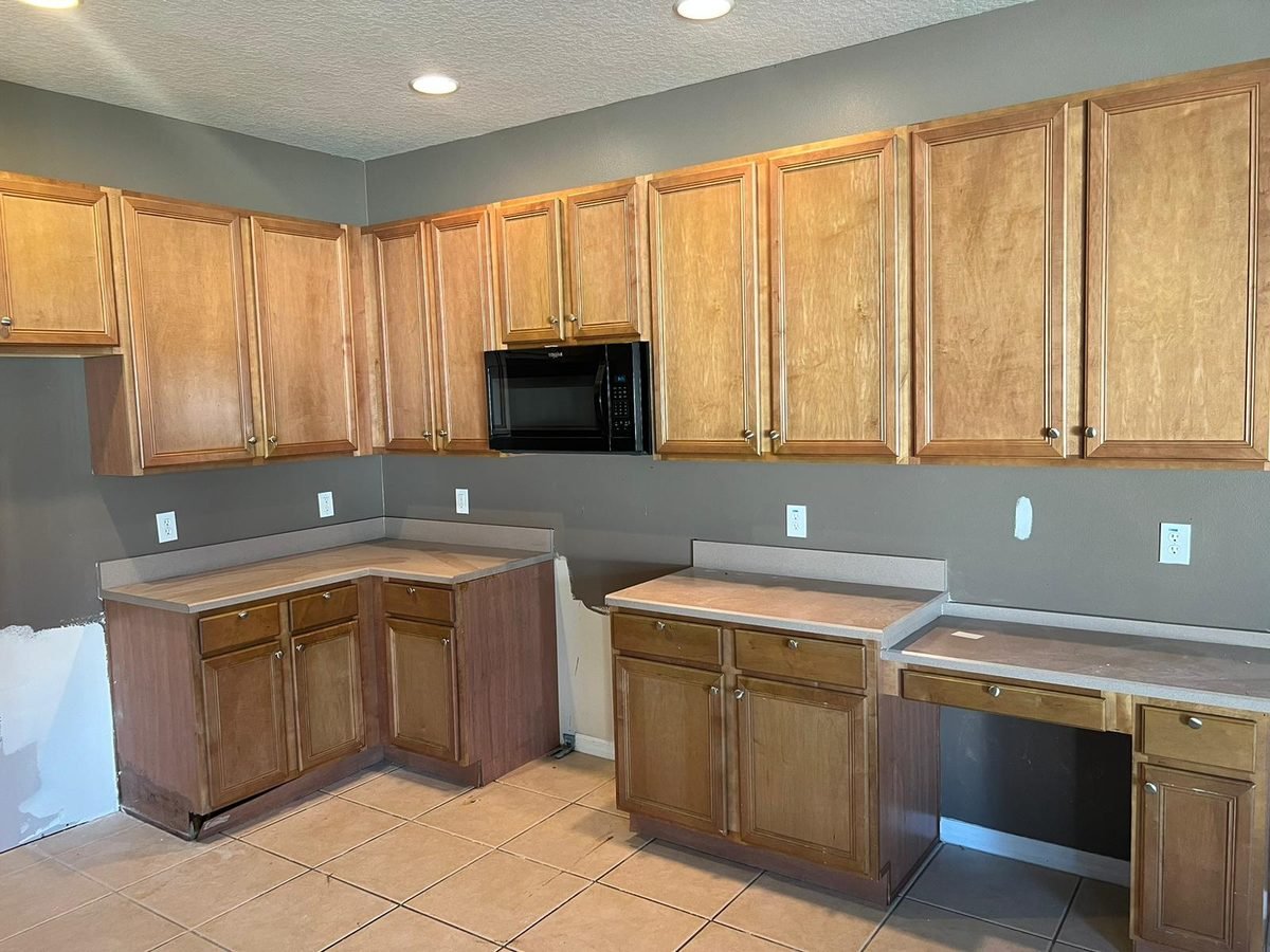 Cabinet refinishing results